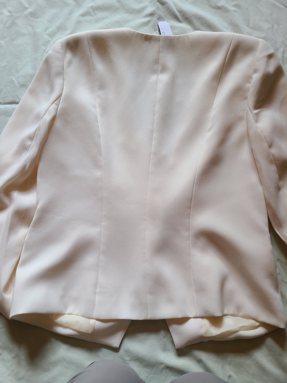 J. Crew Cream Single-Button V-Neck Blazer - Picture 4 of 4
